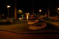 Auch der Minigolfplatz war am Abend gut besucht. Ein 