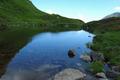 Und so zeigt sich der See eben entsprechend dunkel ...