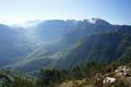 Im Osten - mit Blick zum Schnberg / Wildenkogel - ein ausgedehntes Waldgebiet.