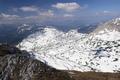 Beim Gipfel lasse ich mich nun einmal zu einer Jause nieder und geniee den Ausblick - wie hier Richtung Westen.