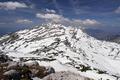 Blick auf den Groen Wildkogel, der sich vom dahinterliegenden Schnberg kaum abhebt ...