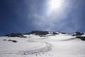 Dann folgt die Abfahrt - trotz der Sonne auch am frhen Nachmittag bei gar nicht so blen Schneebedinungen.