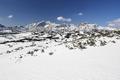 Ein letzter Blick ber die Weite des Plateaus zu Schnberg, Groen Wildkogel, Kleinen Wildkogel und Griekogel ...