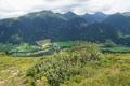 Tiefblick ins Hochtal wo unsere Wandertour ihren Ausgang nahm ...