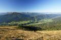 Tiefblick ber das Hochtal ...