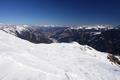 Prchtige Ausblicke ber das Groarltal in die weiter nrdlich gelegene Bergwelt: Hochknig, Tennengebirge und Dachstein (v.l.n.r.)