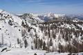 Im Nordwesten: Groer und Kleiner Schwarzkogel - Schneeschuhtourenziele am 09.01.2009. Dazwischen - im Hintergrund - der Gamsfeld-Gipfel, den ich am 19.04.2009 ebenfalls mit Schneeschuhen besucht habe.