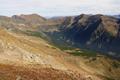 Blick ber den hinteren Schttlgraben auf den letzte Woche berschrittenen Gebirgskamm um den Grohansl (rechts). Links Eiskarspitz und Hohenwart.