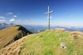Beim Gipfelkreuz am Geierkogel ...