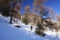 ber mittelsteile Hnge mit gutem Pulverschnee ...