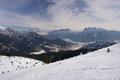 Ausblick ber den Admonter Talkessel auf die Gesuseberge (Buchsteingruppe, Hochtorgruppe und Admonter Reichensteingruppe)