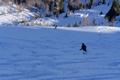 Weiter unten knnen wir uns ber schnen Pulverschnee erfreuen.