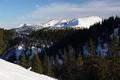 Sehr abgeblasen und schneearm sehen die Berge um Blaseneck und Leobner aus.