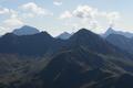 ... im Osten der hchste (Hochgolling - links) und der eindrucksvollste (Kasereck - rechts) Gipfel der Schladminger Tauern.