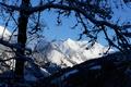 Herrliche Bergspitzen und Schneeflanken ...