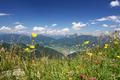 Fast eine Stunde halten wir uns im angenehm khlenden Wind am Gipfel des Triebenstein auf und genieen die Aussicht.
