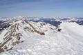 Richtung Nordosten erkennt man im Hintergrund den Hochknigstock und das Tennengebirge.