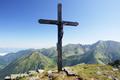 Beim Gipfelkreuz am Zinkenkogel.