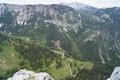 Blick auf den Sattel (rechts oben), der ber das Hochtor zur Liezener Htte fhrt. Dahinter die Mlbing-Gipfel.
