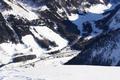 Tiefblick Richtung Gasthofalm am Nordportal des Tauerntunnels ...