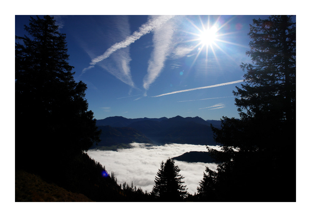 Ennstal unter Nebel