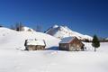 Die Brunnalm im Winter