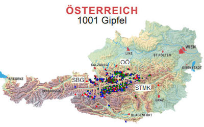 1001 Gipfel in Österreich - Überblick