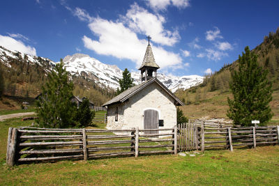 Die liebliche Kapelle bei der Lantschfeldalm