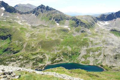 Blick über den Schimpelsee zum Schimpelspitz