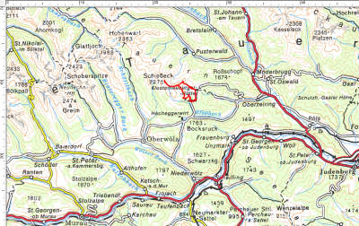 Das Tourengebiet im Lachtal - nördlich von Oberwölz