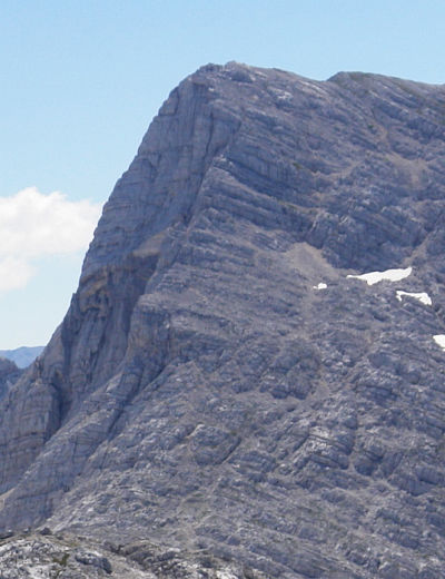 Das Aufstiegsgelände auf den Temlberg