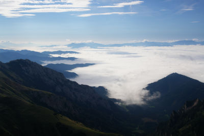Blick über die Nebeldecke im Süden