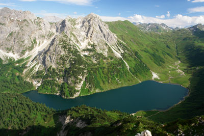 Tiefblick über den Tappenkarsee