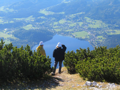 Tiefblick von der Trisselwand zum Altausseer See