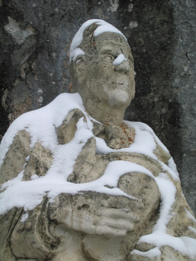 Peter Rosegger-Statue am Stoderzinken