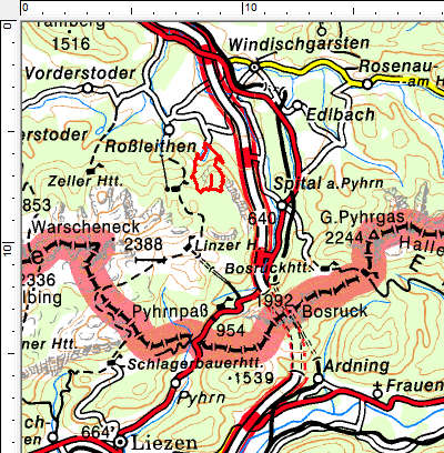 Das Tourengebiet Gleinkersee - Seespitz