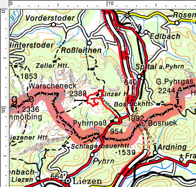 Tourengebiet Wurzerkampl - Brunnsteiner See