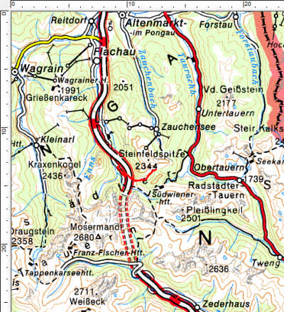 Tourengebiet Hafeichtalm - Hafeichtscharte