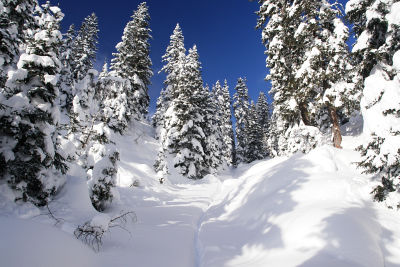 Prächtige Schneeverhältnisse im Kemetgebirge