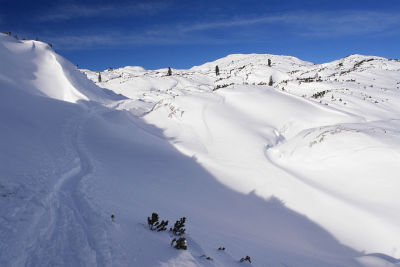 Bereits ausreichend Schnee am Plateau