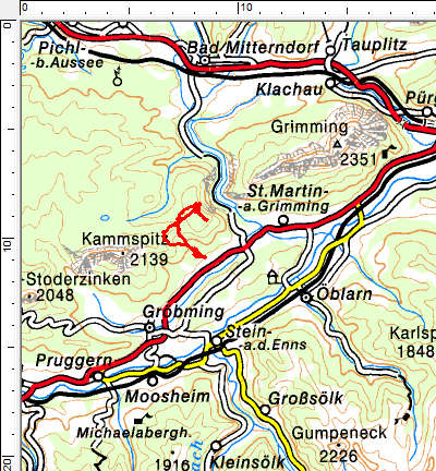 Tourengebiet Hochknall - Bergereck