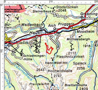 Tourengebiet Labeckalm - Schwarzkogel