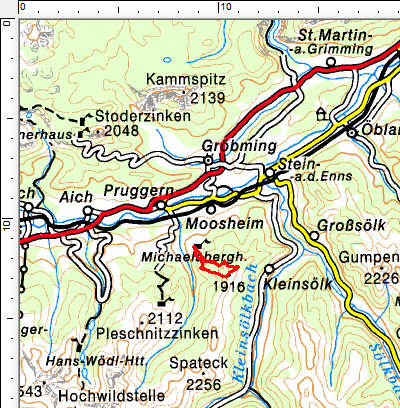 Tourengebiet Kochofen - südlich von Moosheim