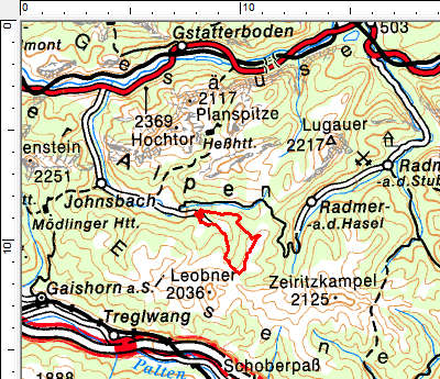 Tourengebiet Johnsbach - Gscheideggkogel