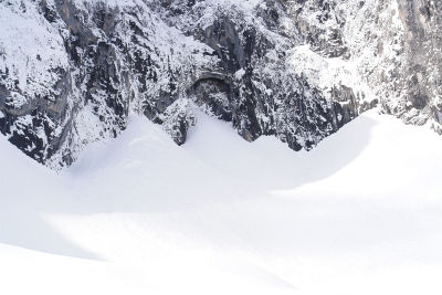 Das Grimmingtor: 50 Meter hoch, 15 Meter breit