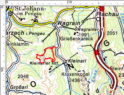 Tourengebiet Kleinarl - Gabel (Kitzstein)