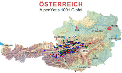 AlpenYetis Gipfelbesuche in Österreich