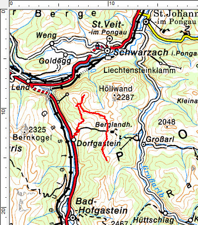 Tourengebiet Dorfgastein - Fulseck - Schuhflicker - Paarseen