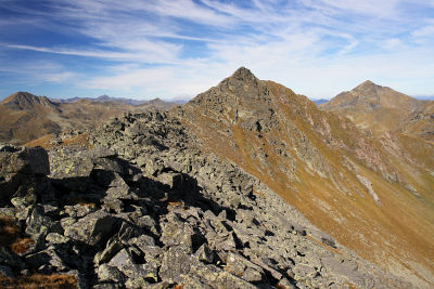 Von der Fussihöhe zum Gstoder (hinten die Hochweberspitze)