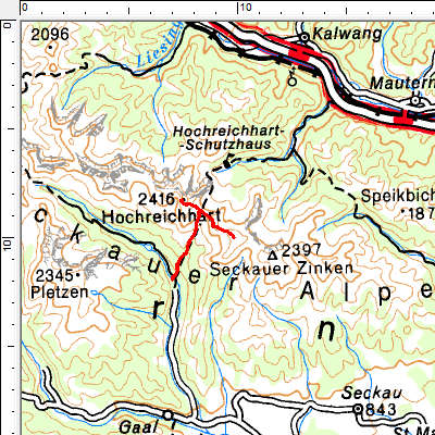 Tourengebiet Ingeringgraben - Hochreichhart